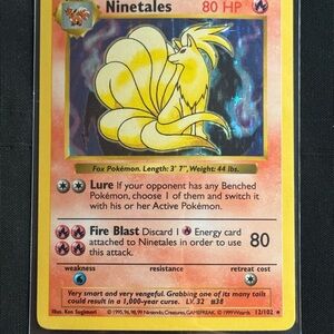 Ninetales 012/102 Holo Rare Base Set (Shadowless)